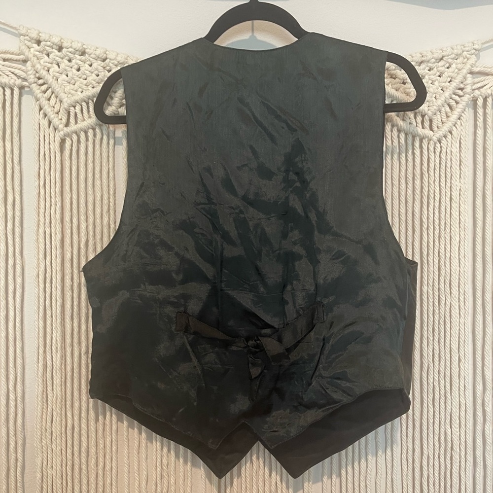 Vintage Mona Mode Western Biker Leather Vest Size M UNISEX - Picture 3 of 10